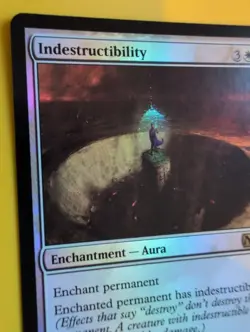 Indestructibility. FOIL Enchantment aura MTG Card. Core Set 2014. M14 - Image 4