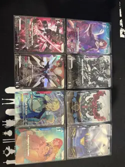 Gundam GD02/03/04 Bundle of 8 Cards All C+/Lr+/R+ NM Condition - Image 1