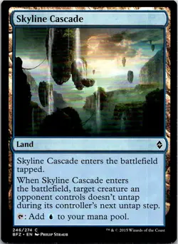 Skyline Cascade Magic The Gathering Battle For Zendikar Card Light Play - Image 1