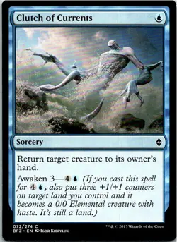Clutch Of Currents Magic The Gathering Battle For Zendikar Card Light Play X1 - Image 1