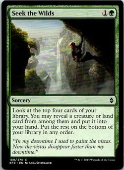 Seek The Wilds Magic The Gathering Battle For Zendikar Card Light Play X1 - Image 1