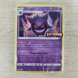 SEALED Gengar SWSH241 Pokemon Card Lost Origin Stamped Black Star Promo Build - Image 1