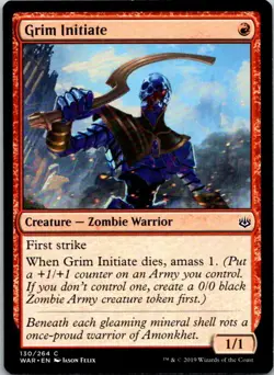 Grim Initiate Magic The Gathering War Of The Spark Card Light Play X1 - Image 1