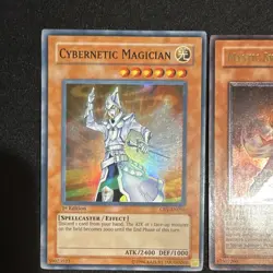 Yu-Gi-Oh! 4 Card Lot Foil 1st Ed Cybernetic + Silent Magician Mystic Swordsman - Image 3