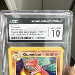 CGC 10 Charmeleon 002/034 Holo Trading Card Game Classic English 80 HP - Image 2