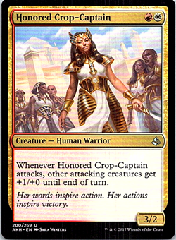 Honored Crop-Captain Magic The Gathering Amonkhet Card Light Play X1 - Image 1