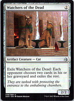 Watchers Of The Dead Magic The Gathering Amonkhet Card Light Play X1 - Image 1