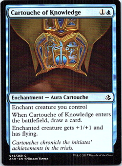 Cartouche Of Knowledge Magic The Gathering Amonkhet Card Light Play X1 - Image 1