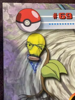 Bellsprout #69 - Black Logo - NON-HOLO Topps Pokemon Card - Image 3