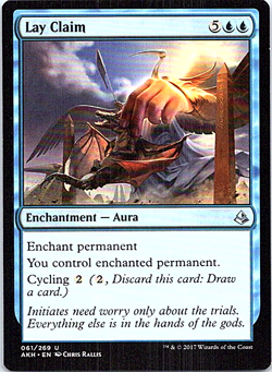 Lay Claim Magic The Gathering Amonkhet Card Light Play X1 - Image 1
