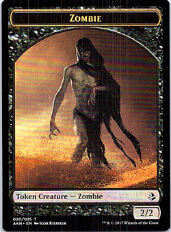 Zombie Magic The Gathering Amonkhet Card Light Play X1 - Image 1