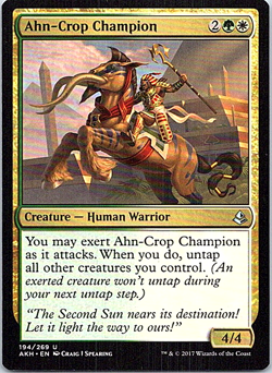 Ahn-Crop Champion Magic The Gathering Amonkhet Card Light Play X1 - Image 1