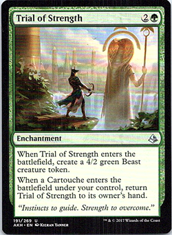 Trail Of Strength Magic The Gathering Amonkhet Card Light Play X1 - Image 1