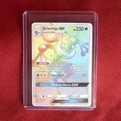 Greninja GX 133/131 Secret Rare Full Art Holo SM Forbidden Light Eng 2018 HP230 - Image 1