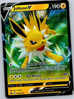 JOLTEON V SWSH151 SWSD Promo Holo NM/M Pokemon - Image 1
