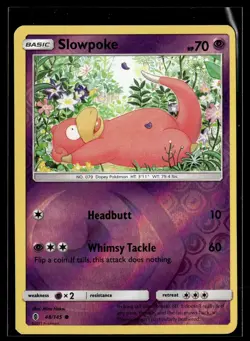 Pokemon TCG SM - Guardians Rising #48/145 Slowpoke Reverse Holo - Image 1