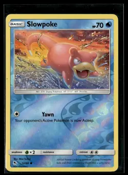 Pokemon TCG Hidden Fates #12/68 Slowpoke Reverse Holo - Image 1