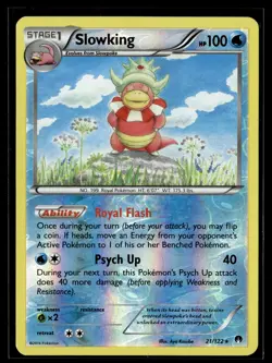 Pokemon TCG XY - BREAKpoint #21/122 Slowking REVERSE HOLO - Image 1