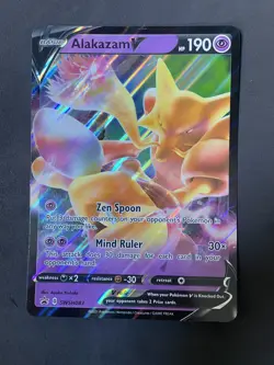 Oversized Alakazam V -SWSH083 Sword & Shield Promo JUMBO Pokemon Card - Image 1