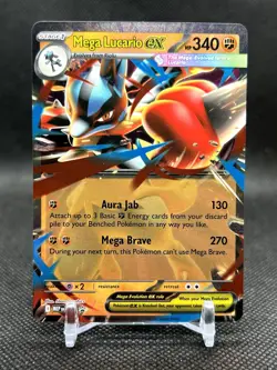 Pokemon Mega Lucario ex 012 Holo Promo ME: Mega Evolution Promo NM - Image 1