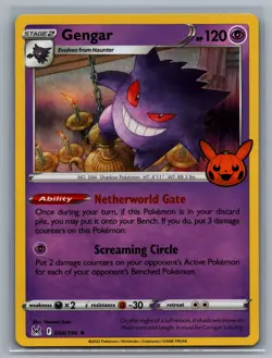 Pokemon Gengar 066/196 Holo Rare Lost Origin Trick or Trade NM - Image 1