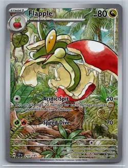 Pokemon Flapple 210/191 Illustration Rare Surging Sparks Holo NM - Image 1
