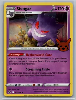Pokemon Gengar 066/196 Holo Rare Lost Origin NM - Image 1