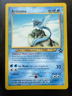 Pokemon Articuno 48/53 WOTC Black Star Promo (NM) - Image 1
