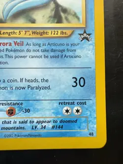 Pokemon Articuno 48/53 WOTC Black Star Promo (NM) - Image 5