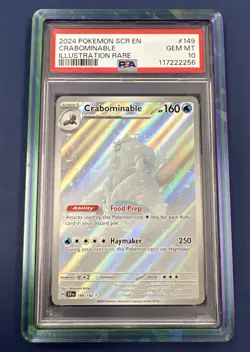 Crabominable #149/142 Sv07: Stellar Crown Holo Illustration Rare PSA 10 Pokemon - Image 1