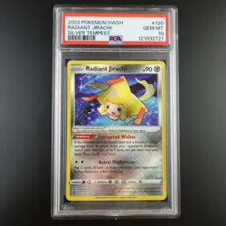 PSA 10 Radiant Jirachi 120/195 Pokemon Silver Tempest Holo Graded Card - Image 1