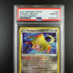 PSA 10 Radiant Jirachi 120/195 Pokemon Silver Tempest Holo Graded Card - Image 2