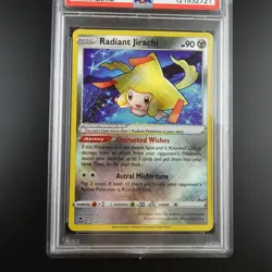 PSA 10 Radiant Jirachi 120/195 Pokemon Silver Tempest Holo Graded Card - Image 3