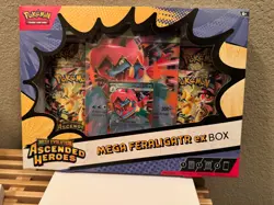 Pokemon TCG Mega Evolution—Ascended Heroes Mega Feraligatr ex Box NEW - Image 1