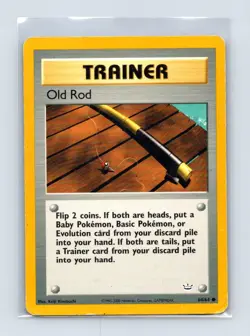 Old Rod 64/64 Common Neo Revelation Pokemon Unlimited Lightly Played - Image 1