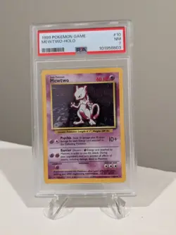 Mewtwo Base Set 10/102 -- PSA 7 -- Pokemon 1999 Base Set Holo - Image 3