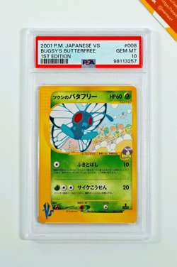 Pokemon PSA 10 Bugsy's Butterfree #008 1st Edition Card VS 2001 Japanese - Image 1