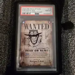 PSA 10 Port gas D. Ace Wanted Poster ERROR OP13-119 Alternate One Piece English - Image 1