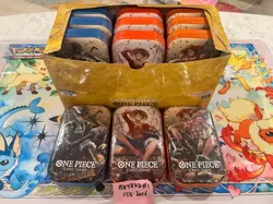 OP13 ONE PIECE Carrying On His Will TS-02 Tins Lot of 12 - Image 1
