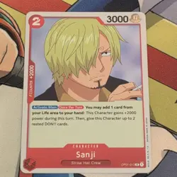 One Piece Sanji OP01-013 Romance Dawn Pre Errata - Image 1