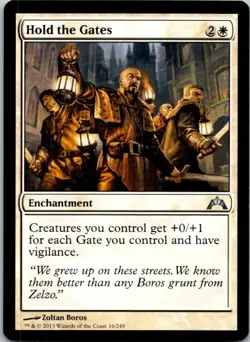 Hold The Gates Magic The Gathering Gatecrash Card Light Play X1 - Image 1