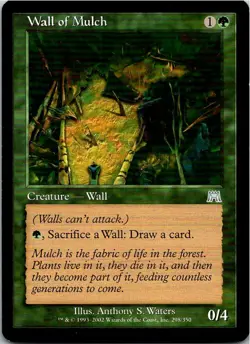 Wall Of Mulch Magic The Gathering Onslaught Card Light Play X1 - Image 1