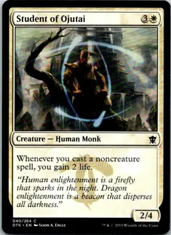 Student Of Ojutai Magic The Gathering Dragons Of Tarkir Card Light Play X1 - Image 1