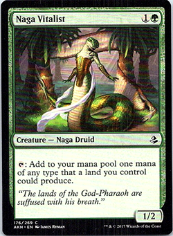 Naga Vitalist Magic The Gathering Amonkhet Card Light Play X1 - Image 1