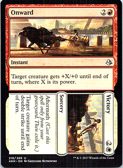 Onward Victory Sorcery Magic The Gathering Amonkhet Card Light Play X1 - Image 1