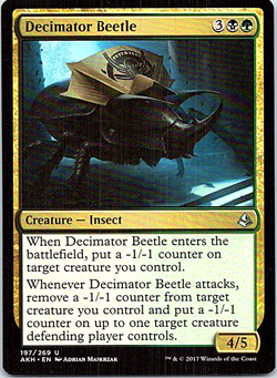 Decimator Beetle Magic The Gathering Amonkhet Card Light Play X1 - Image 1