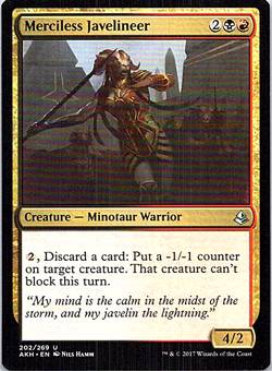 Merciless Javelineer Magic The Gathering Amonkhet Card Light Play X1 - Image 1