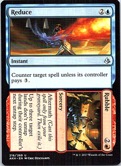 Reduce Rubble Sorcery Magic The Gathering Amonkhet Card Light Play X1 - Image 1