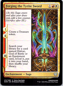 Forging The Tyrite Sword Magic The Gathering Kaldheim Light Play - Image 1