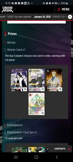 Union Arena Trading Card Game - Store Tournament Kit 2024 - Image 3
